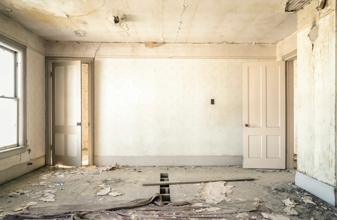 Waste disposal crew managing a cleanout project in Chilton